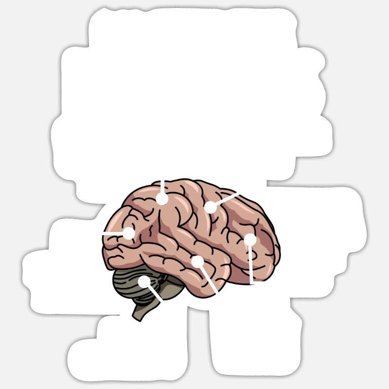 Klempner Anatomie Sticker Größe S (10 x 10 cm)