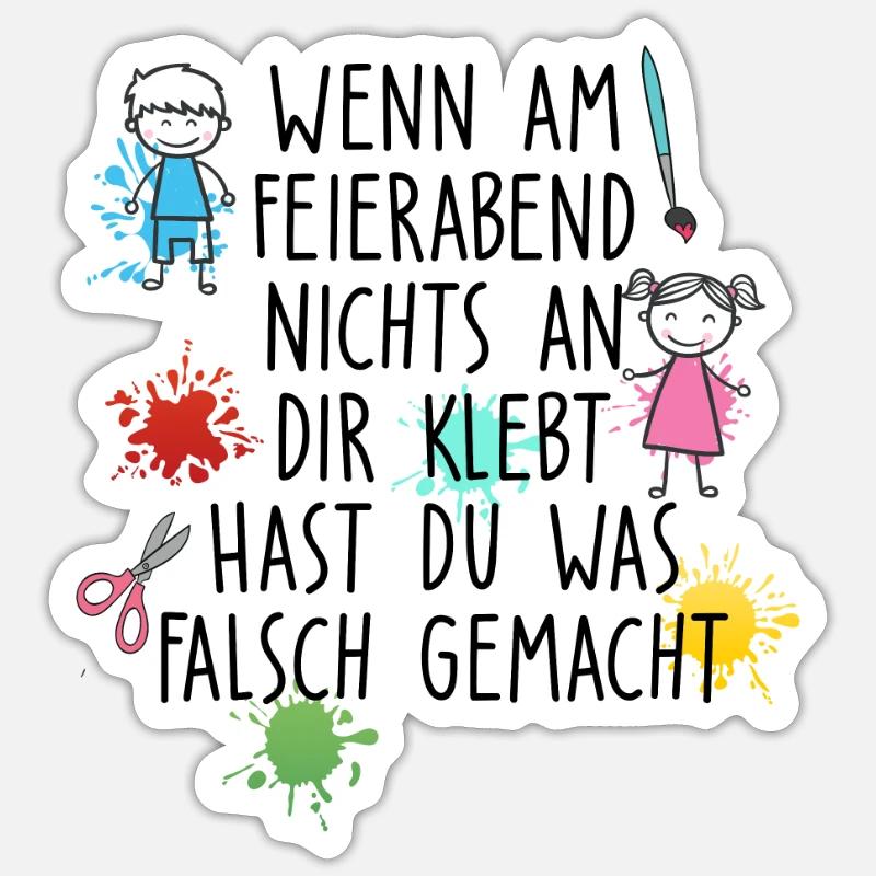 Feierbabend Kleber Sticker Größe S (10 x 10 cm)