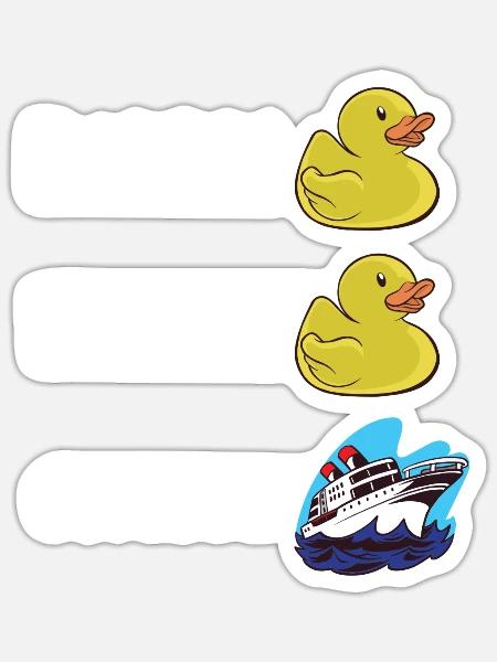 Bootfahren Bootskapitän Kreuzfahrtschiff - Sticker Größe S (10 x 10 cm) - Mattweiß