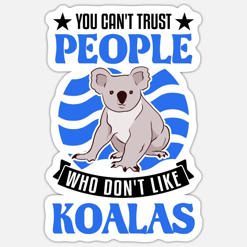 Koala Gift Koala Bear Sticker size S (10 x 10 cm)