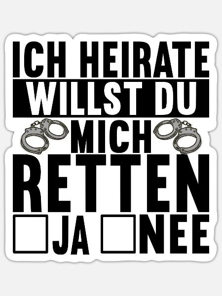 Junggesellenabschied - Sticker Größe S (10 x 10 cm) - Mattweiß