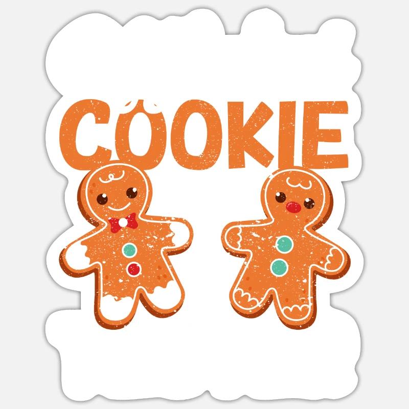 Offizieller Plätzchentester Weihnachtsbäckerei - Sticker Größe S (10 x 10 cm) - Mattweiß