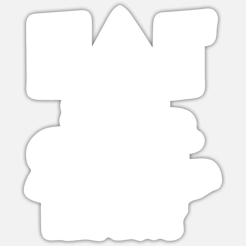 Manger Sleep Sail Répéter - Sticker taille S (10 x 10 cm) - blanc mat