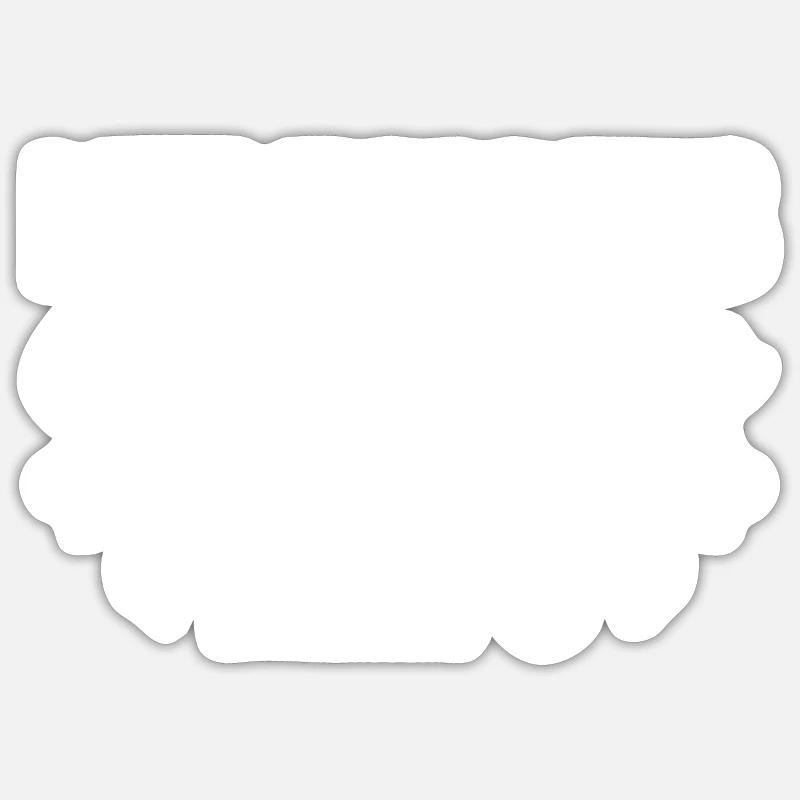 Chai-tee-latte - Sticker taille S (10 x 10 cm) - blanc mat