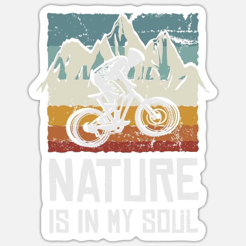 Descente, VTT - Sticker taille S (10 x 10 cm) - blanc mat