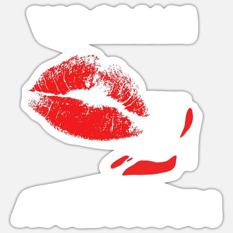 wooman attraction - Sticker taille S (10 x 10 cm) - blanc mat