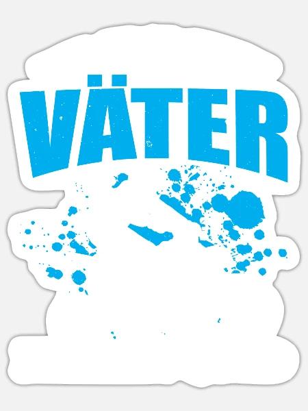 Die Coolsten Väter Fahren Quad Geschenk - Sticker Größe S (10 x 10 cm) - Mattweiß