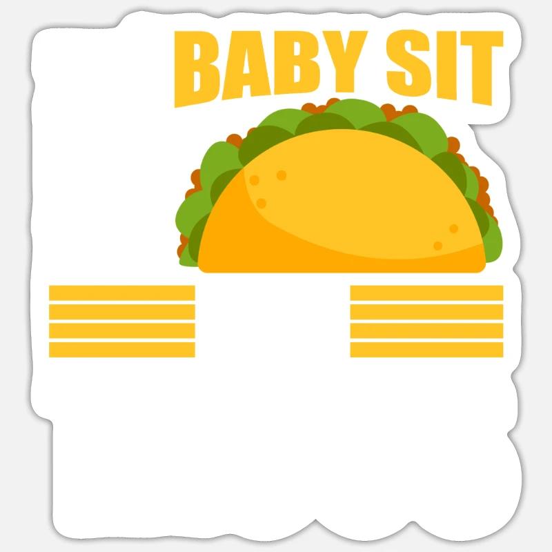 Babysitter Geschenk Babysitting Bester Babysitter - Sticker Größe S (10 x 10 cm) - Mattweiß
