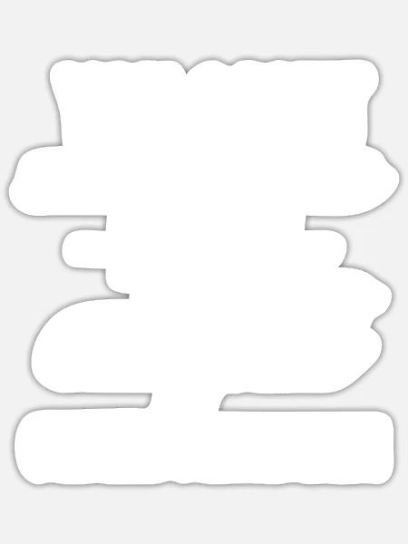 Acht Enkelkinder Oma Opa Geschenk Großeltern von 8 - Sticker Größe S (10 x 10 cm) - Mattweiß