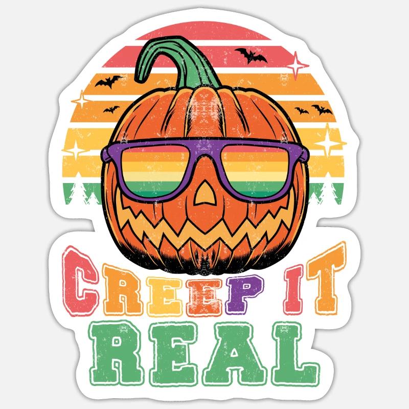 Crawl it real - Sticker size S (10 x 10 cm) - white matte