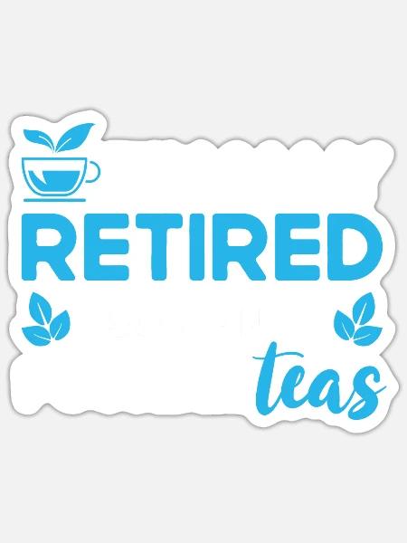 Teetrinker Teeliebhaber Geschenk Tee - Sticker Größe S (10 x 10 cm) - Mattweiß