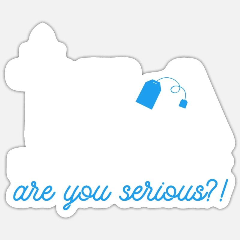 Teetrinker Teeliebhaber Geschenk Tee Sticker Größe S (10 x 10 cm)