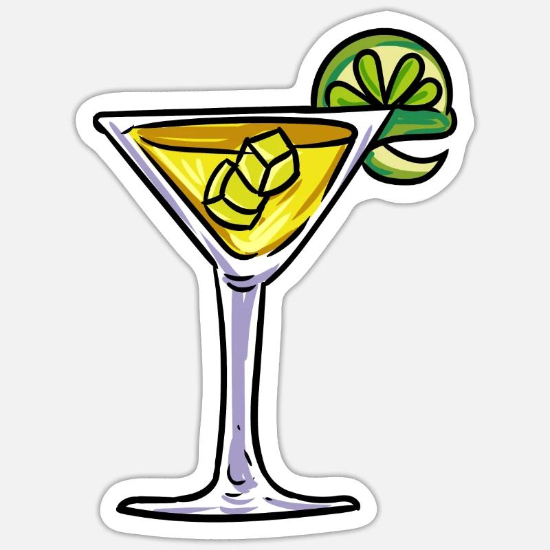 Bicchiere da cocktail Sticker formato S (10 x 10 cm)