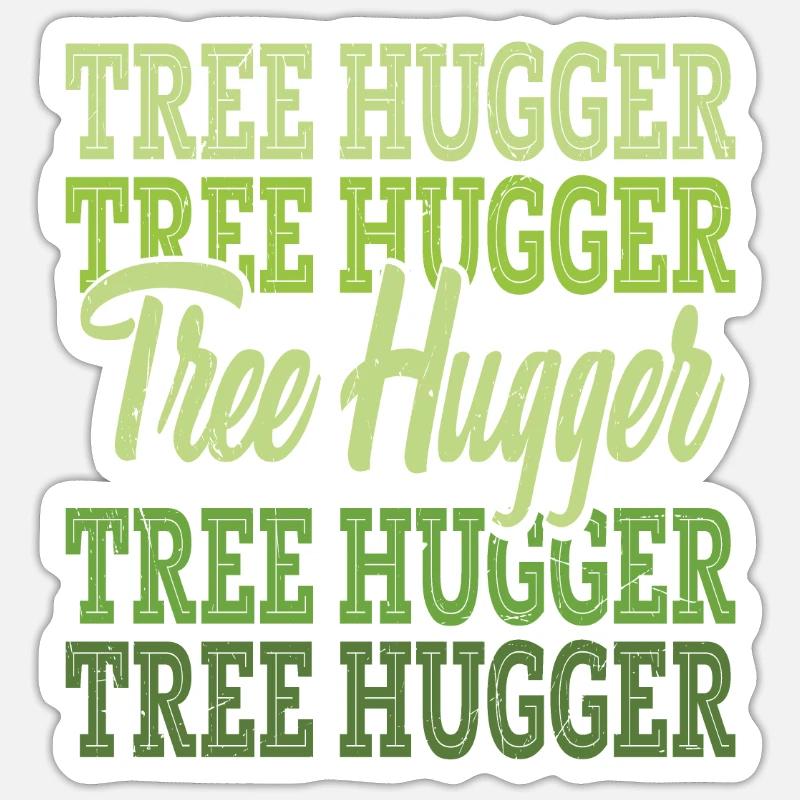 Baumhugger Baumschutz Sticker Größe S (10 x 10 cm)