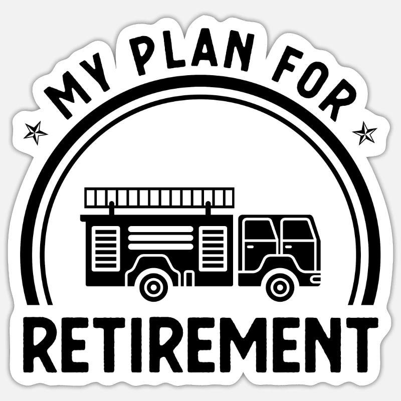 Mon plan de retraite 1 - Sticker taille S (10 x 10 cm)