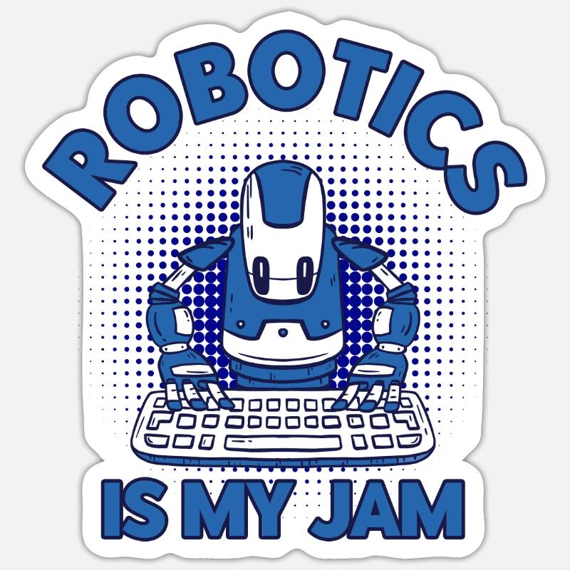 Robotics Engineer Engineer Teacher Technology Sticker size S (10 x 10 cm)
