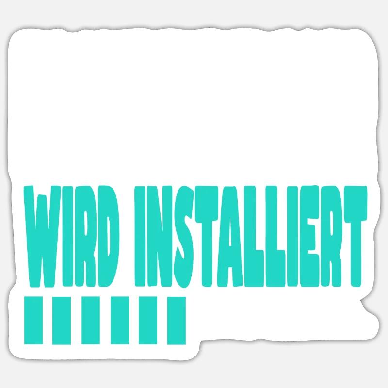 Krankenpfleger wird installiert Sticker Größe S (10 x 10 cm)