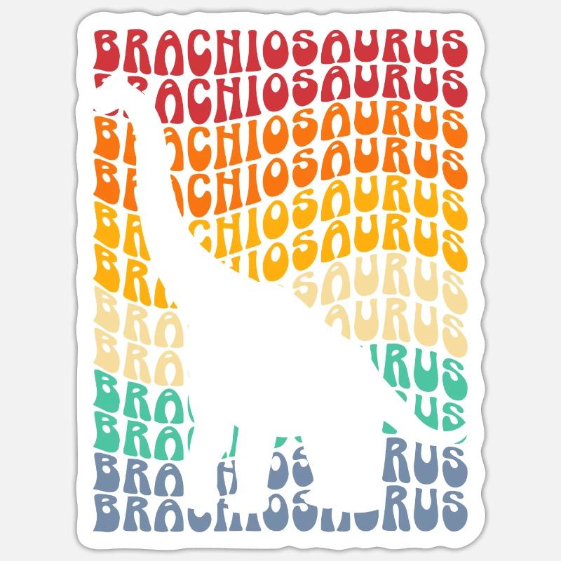 Brachiousaurus Dinosaur Future Paleontologist Dino Sticker size S (10 x 10 cm)
