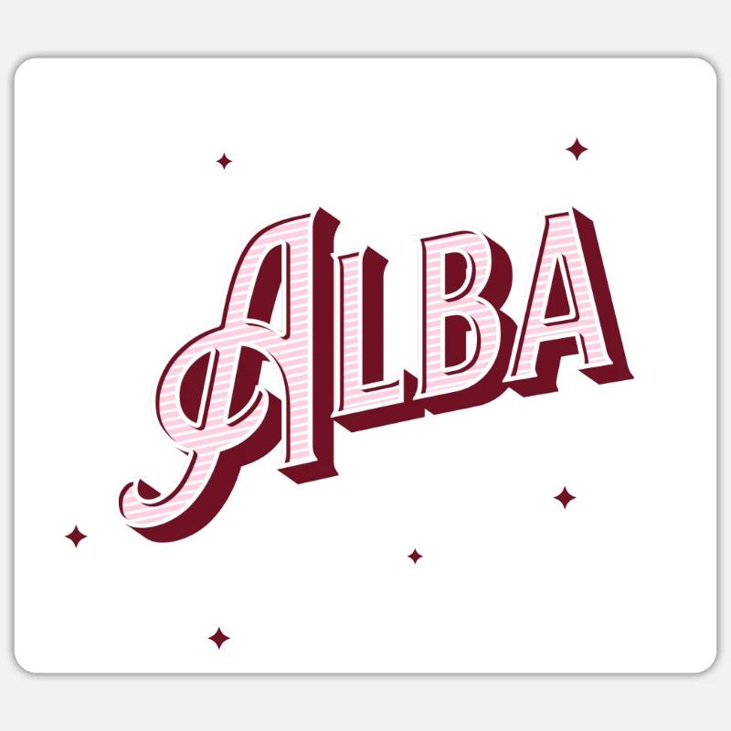 Alba name personalized Sticker size S (10 x 10 cm)