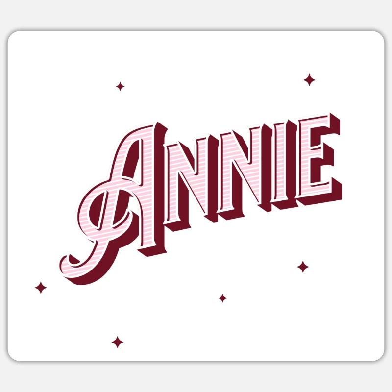 Annie name personalized - Sticker size S (10 x 10 cm) - white matte