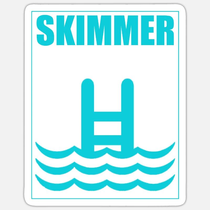 Chlortabletten Pool Filterpumpe Flüsterer Sticker Größe S (10 x 10 cm)