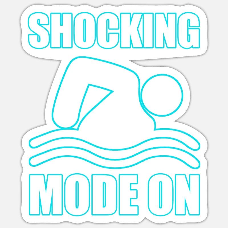 Je suis le leader de la piscine et j’adore les comprimés de chlore Sticker taille S (10 x 10 cm)