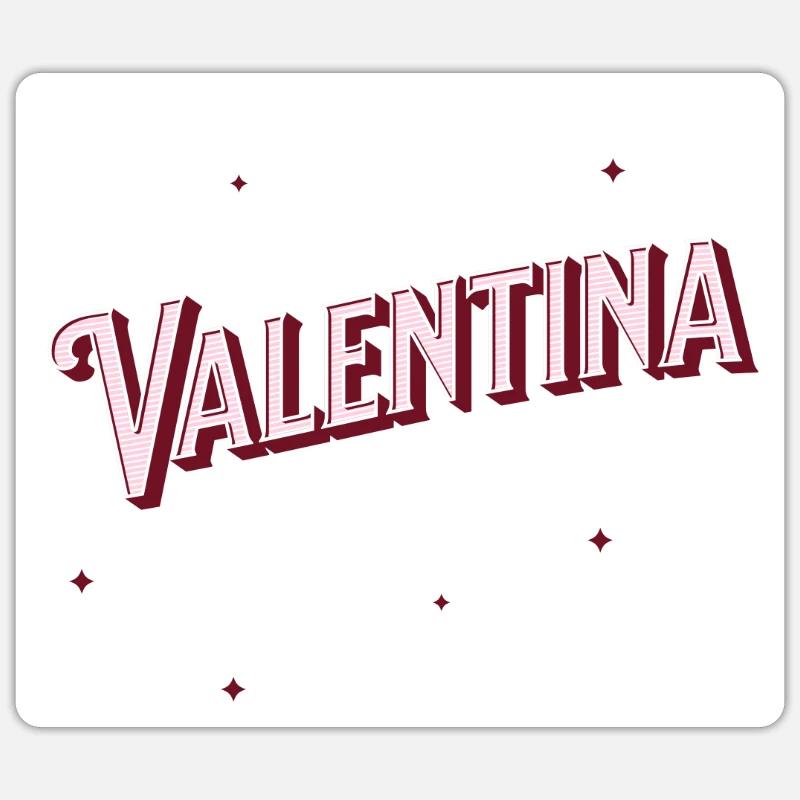 Valentina name personalized Sticker size S (10 x 10 cm)