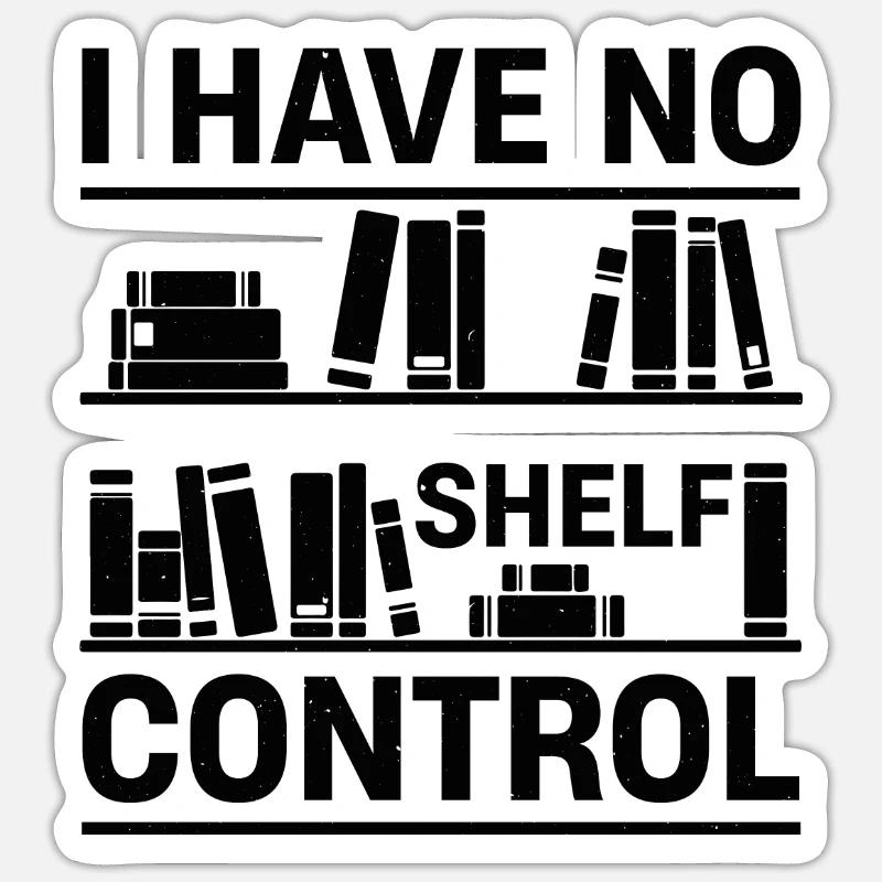 Book Reader Reading Literature Bookworm Gift Idea - Sticker size S (10 x 10 cm) - white matte