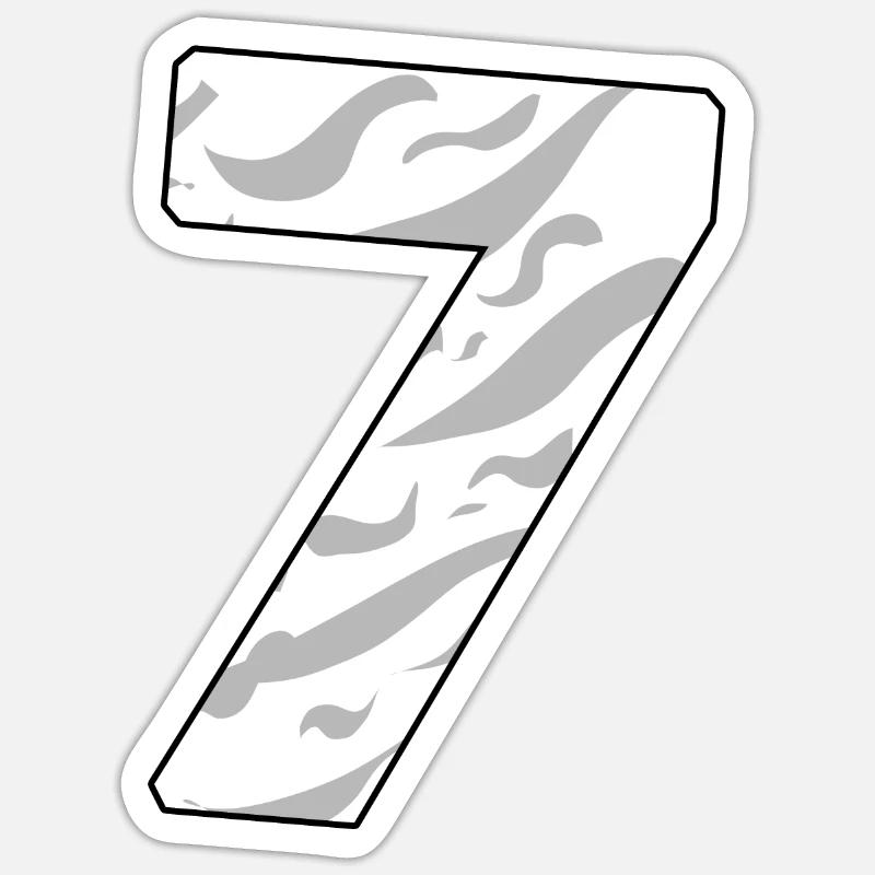 7 - Sticker taille S (10 x 10 cm) - blanc mat