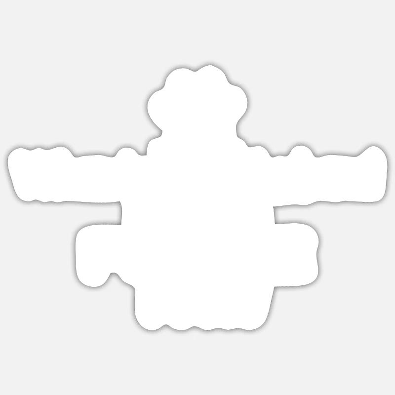 Patte de caniche à main Sticker taille S (10 x 10 cm)