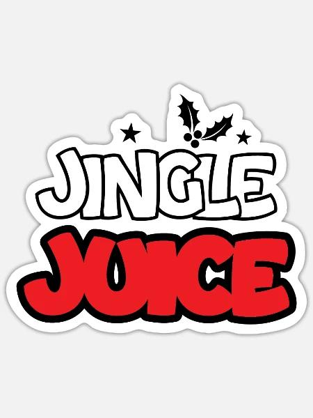 Jingle-Saft Ugly Christmas - Sticker Größe S (10 x 10 cm) - Mattweiß