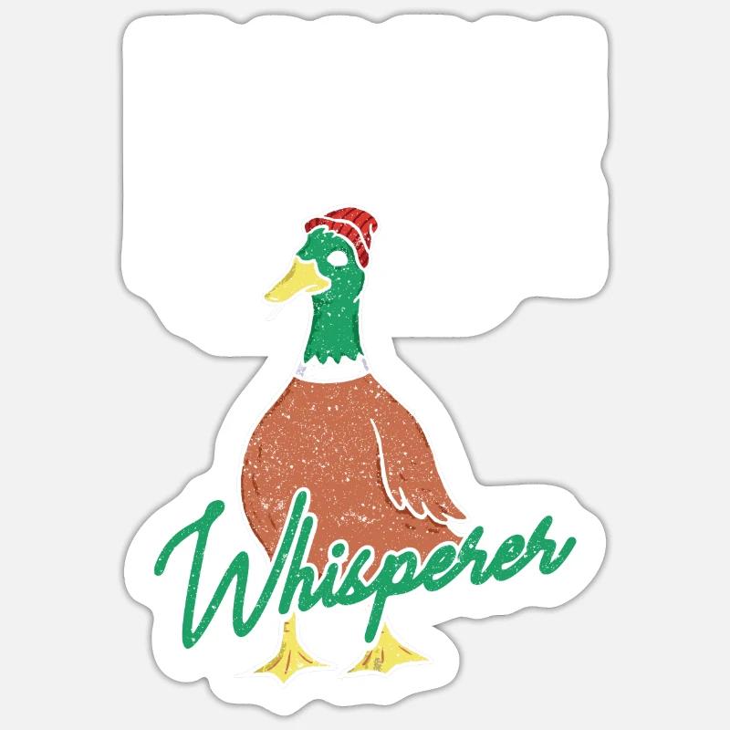 Duck Whisperer Duck Hunt - Sticker size S (10 x 10 cm) - white matte