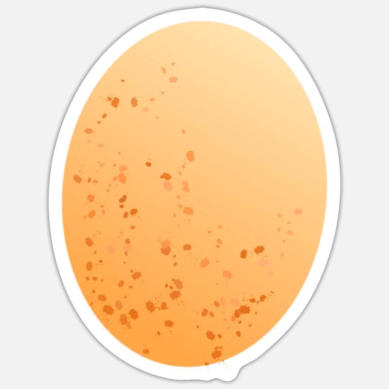 Egg chicken egg Sticker size S (10 x 10 cm)