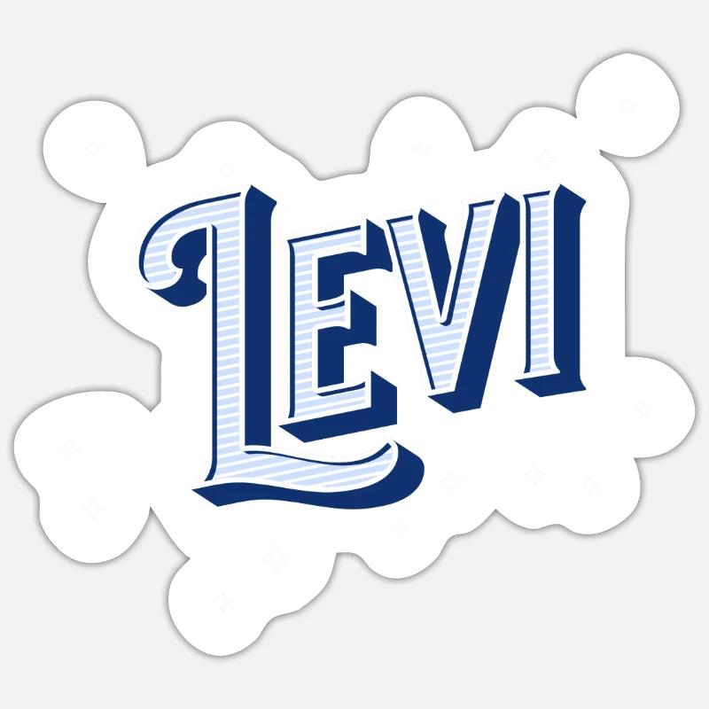 Levi names personalized Sticker size S (10 x 10 cm)