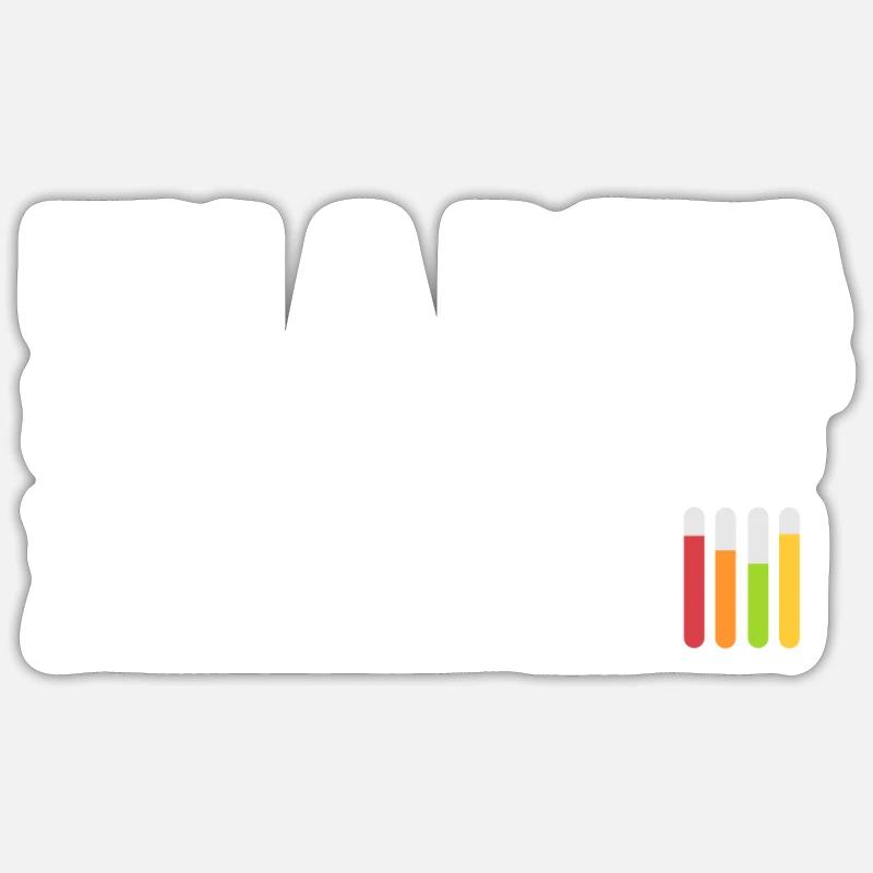 Science des données. Analyse de Big Data. Pour - Sticker taille S (10 x 10 cm) - blanc mat
