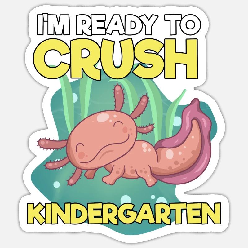 Kindergarten - Sticker size S (10 x 10 cm) - white matte