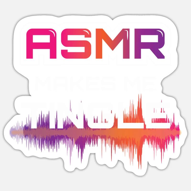 ASMR Makes Me Tingle Sticker size S (10 x 10 cm)