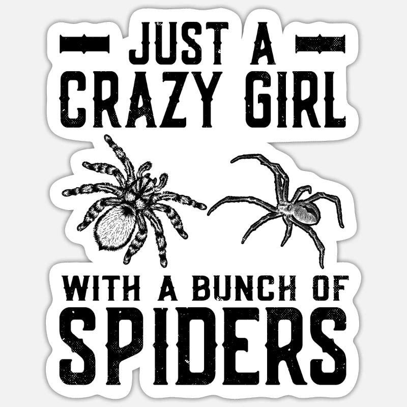 Tarantula - Sticker size S (10 x 10 cm) - white matte