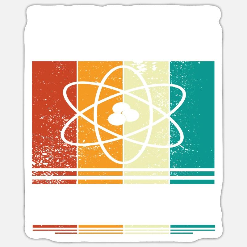 Atomenergie Kernkraft Kernenergie Atomkraftwerke - Sticker Größe S (10 x 10 cm) - Mattweiß