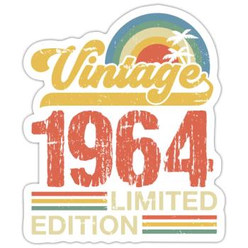 1964 - Sticker size S (10 x 10 cm) - white matte - Front