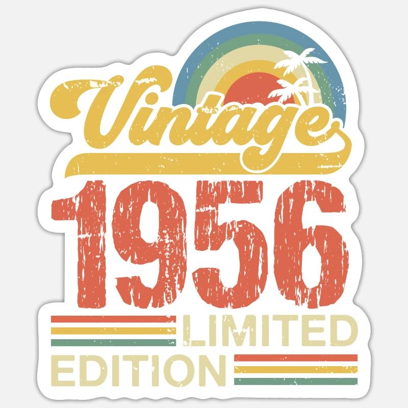 1956 - Sticker taille S (10 x 10 cm) - blanc mat