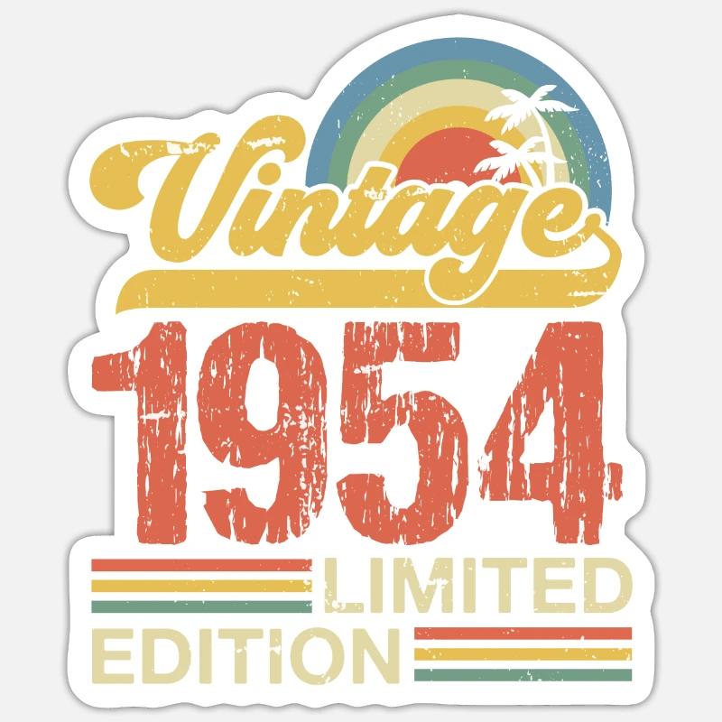 1954 - Sticker Größe S (10 x 10 cm) - Mattweiß