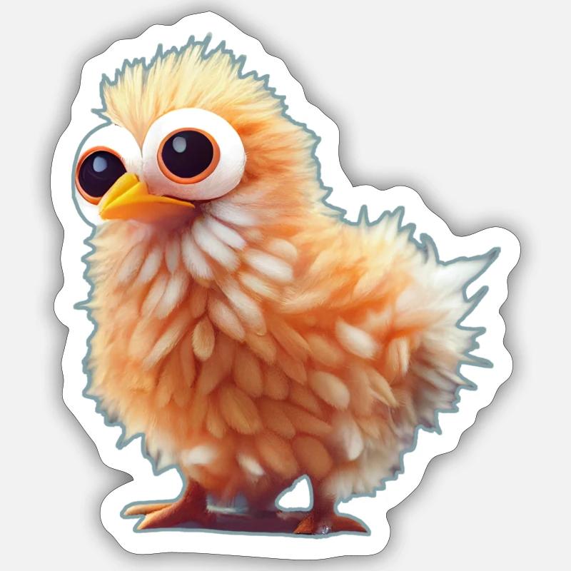 Glubschaugen Chicks - Sticker size S (10 x 10 cm) - white matte