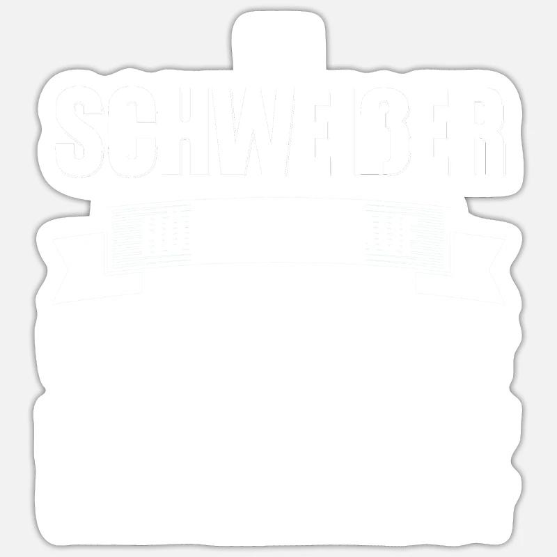 Schweißer Beruf Schweisser Geschenk - Sticker Größe S (10 x 10 cm) - Mattweiß