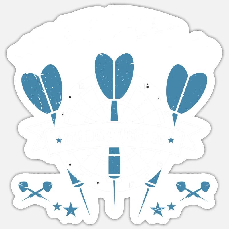 Ich bin nicht 40 ich bin double 20 - spaßiges - Sticker Größe S (10 x 10 cm) - Mattweiß
