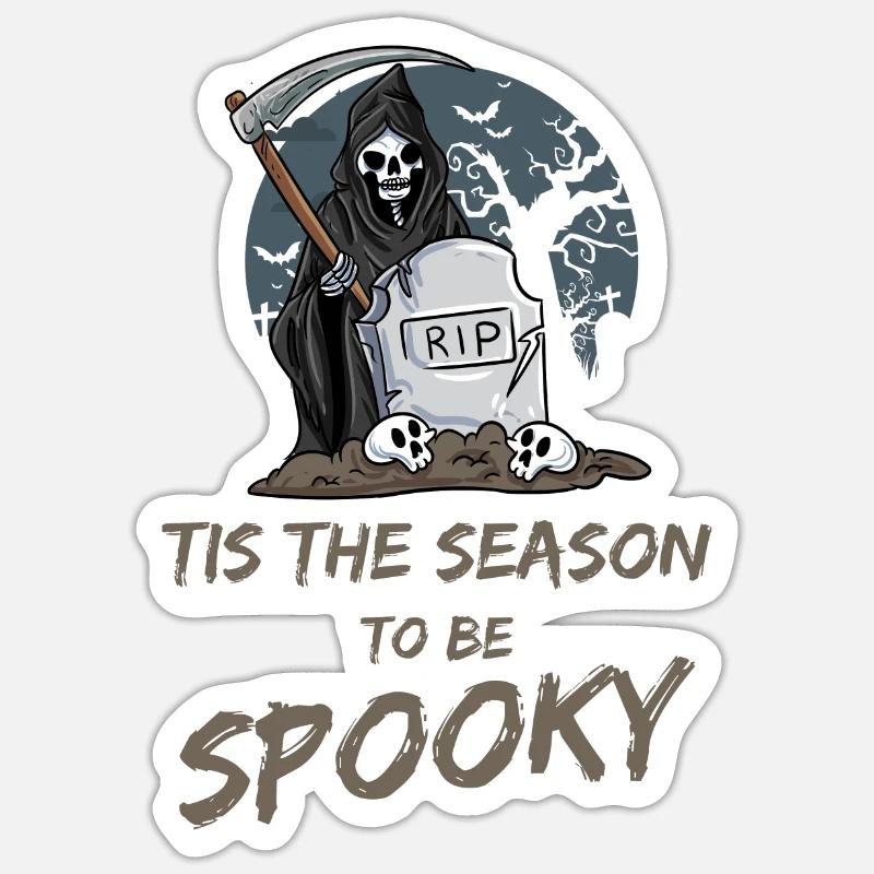 Grim Reaper Horror Sticker size S (10 x 10 cm)