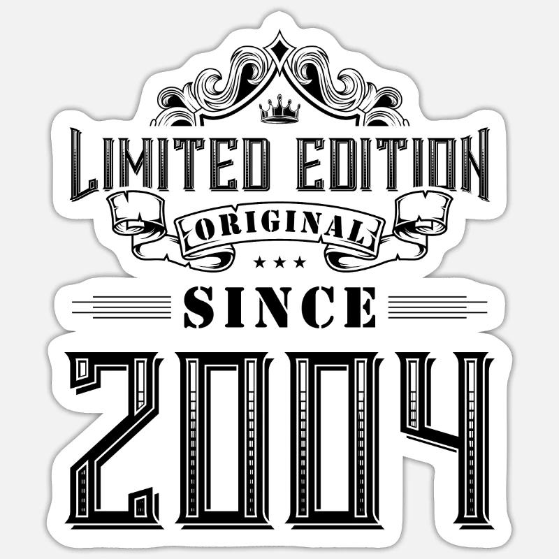 Édition limitée 2004 - Sticker taille S (10 x 10 cm) - blanc mat