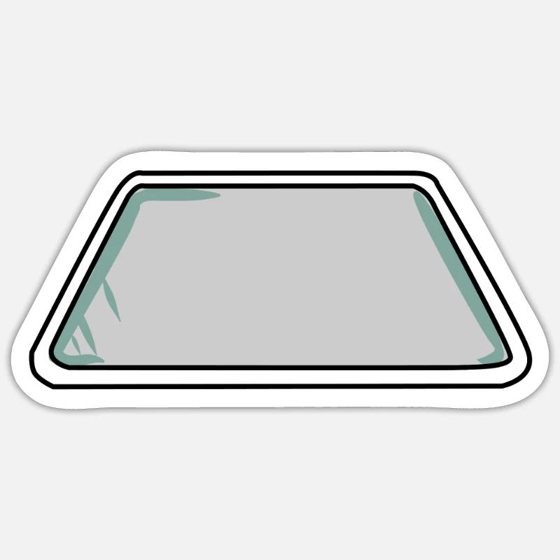 Boîtes de cuisson - Sticker taille S (10 x 10 cm) - blanc mat