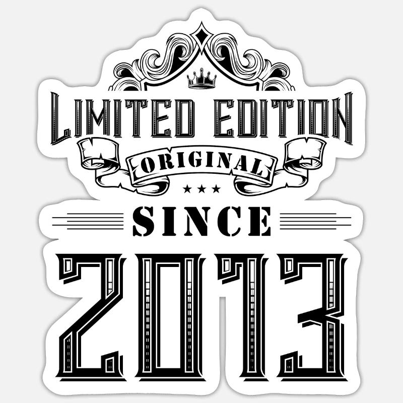 2013 limited edition - Sticker size S (10 x 10 cm) - white matte