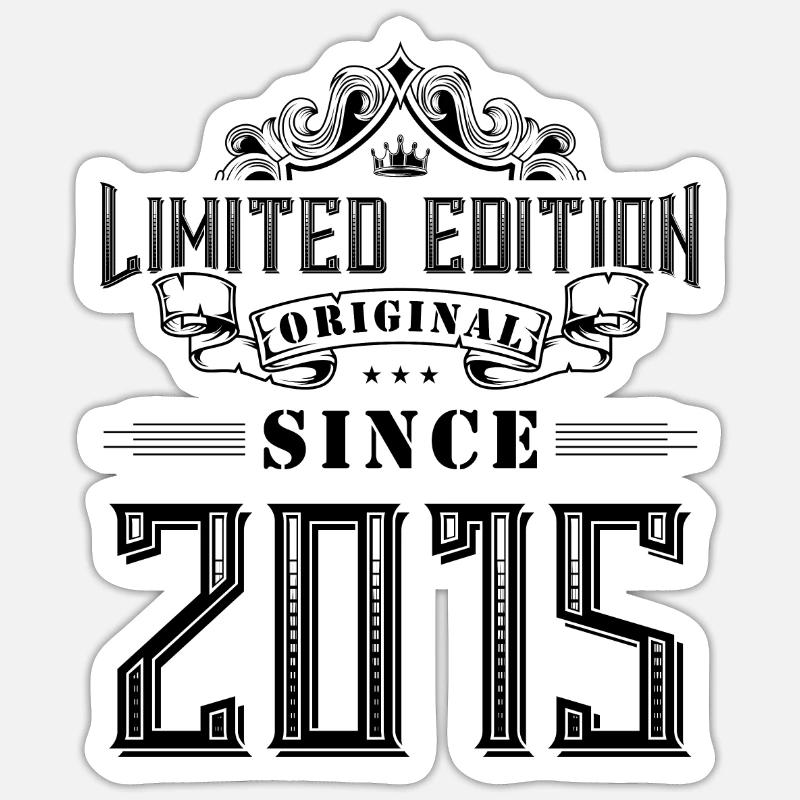 Édition limitée 2015 - Sticker taille S (10 x 10 cm) - blanc mat